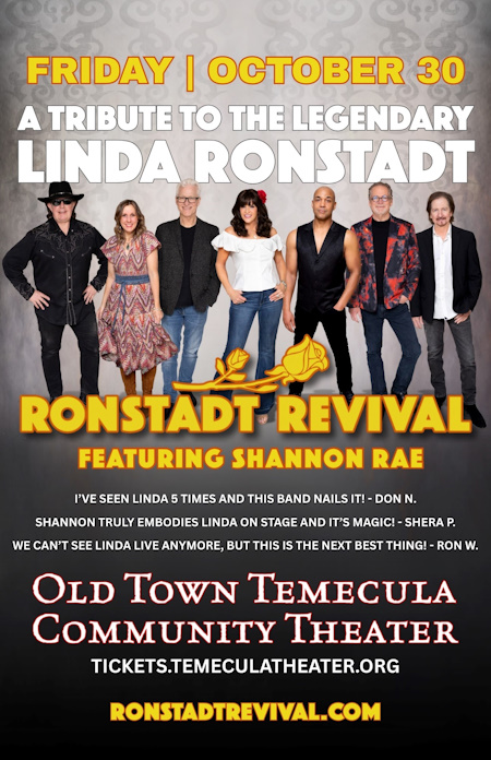 RONSTADT REVIVAL- A TRIBUTE TO THE LEGENDARY LINDA RONSTADT